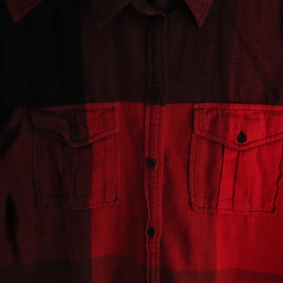 Wilfred Free Womens Red Sz S Plaid Buttoned Casual Layering Midi Dress - Picture 7 of 14